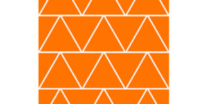 Наклейки световозвращающие "Треугольник" оранжевые