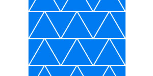 Наклейки световозвращающие "Треугольник" синие