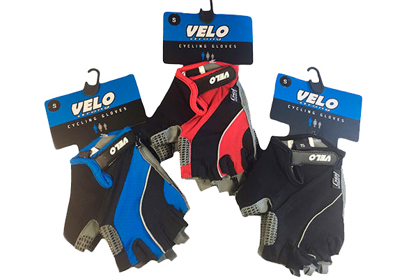 Перчатки с гелевыми вставками (черный, синий, красный) XL